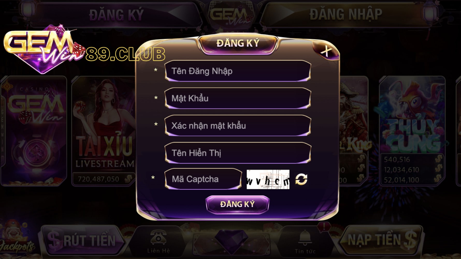 Hướng dẫn đăng ký và đăng nhập Gemwin Hướng dẫn đăng ký và đăng nhập Gemwin