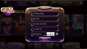 Đăng ký và đăng nhập Gemwin đơn giản nhanh chóng
