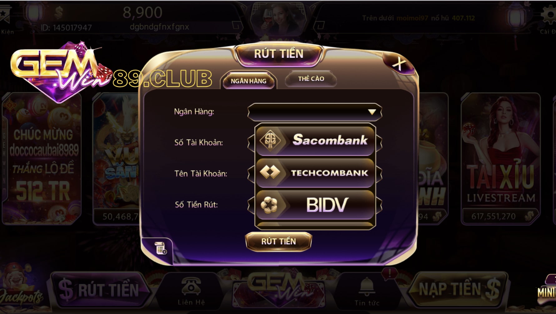 Điều kiện rút tiền tại cổng game bài Gemwin Điều kiện rút tiền tại cổng game bài Gemwin