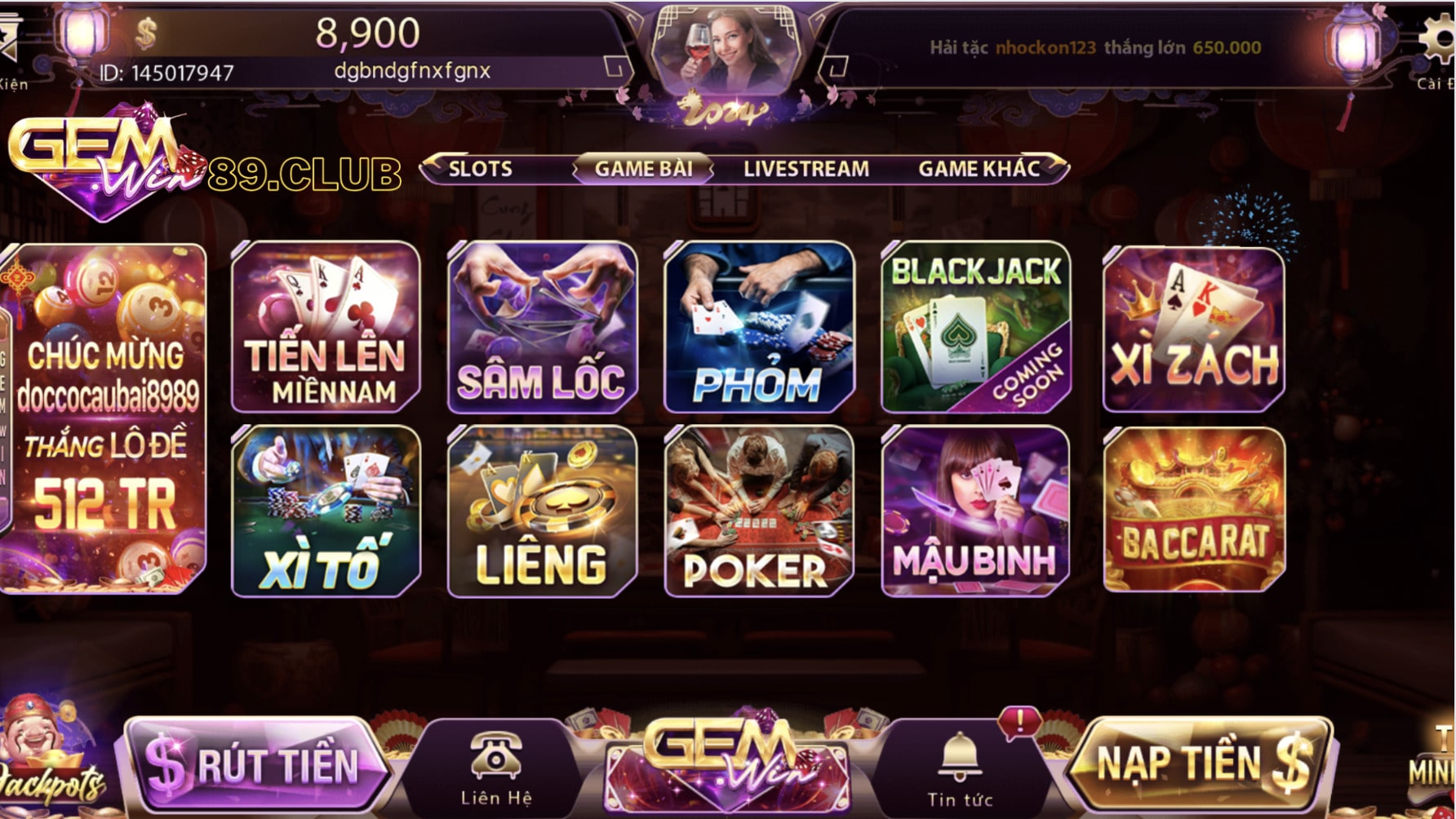 Đôi nét về cổng game bài Gemwin Đôi nét về cổng game bài Gemwin