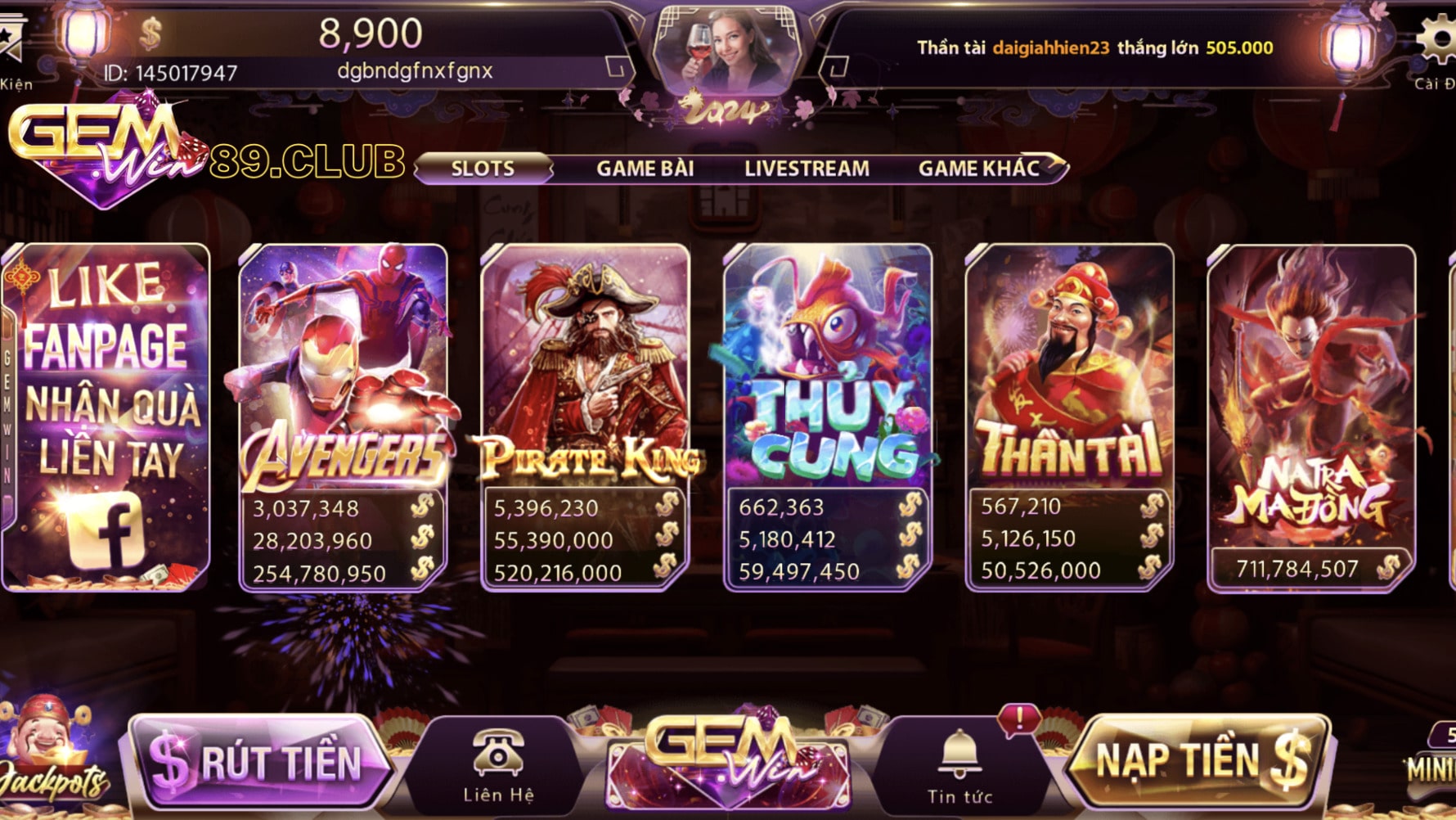 Game nổ hũ hấp dẫn tại cổng game Gemwin Game nổ hũ hấp dẫn tại cổng game Gemwin