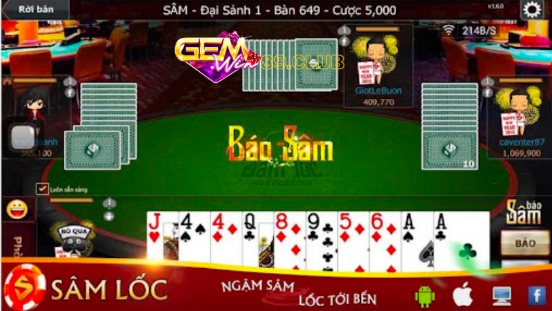 Kinh nghiệm thắng lớn khi chơi Sâm lốc Gemwin