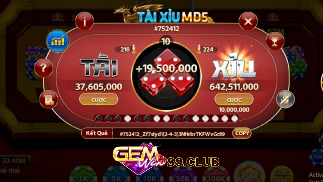Những cửa cược trong game tài xỉu MD5 Những cửa cược trong game tài xỉu MD5