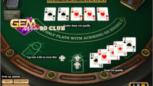Cách chơi của Caribbean stud poker tại cổng game bài GEM WIN