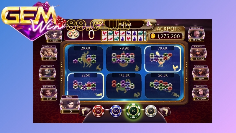 Cách chơi game bầu cua tại cổng game bài Gemwin