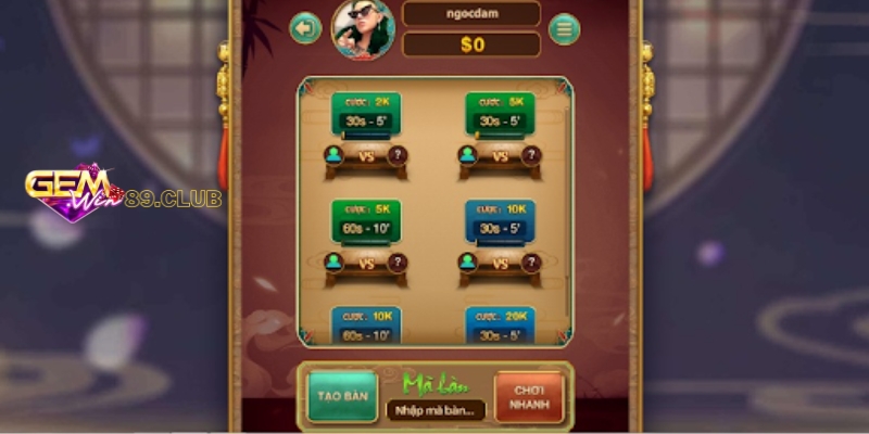 cơ chế trả thưởng cờ up gemwin